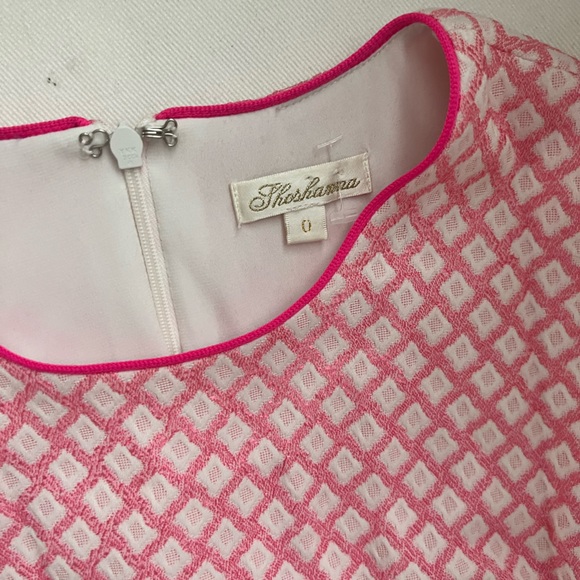 Shoshanna mini dress. Pink and white. Size 0. Excellent Condition. - Picture 2 of 3